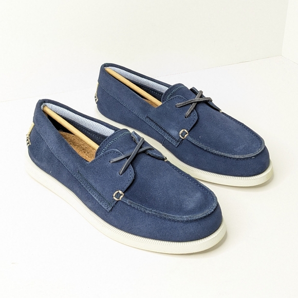 Sperry Original Sirocco Boat Shoes Navy Suede Men's 7 Wide